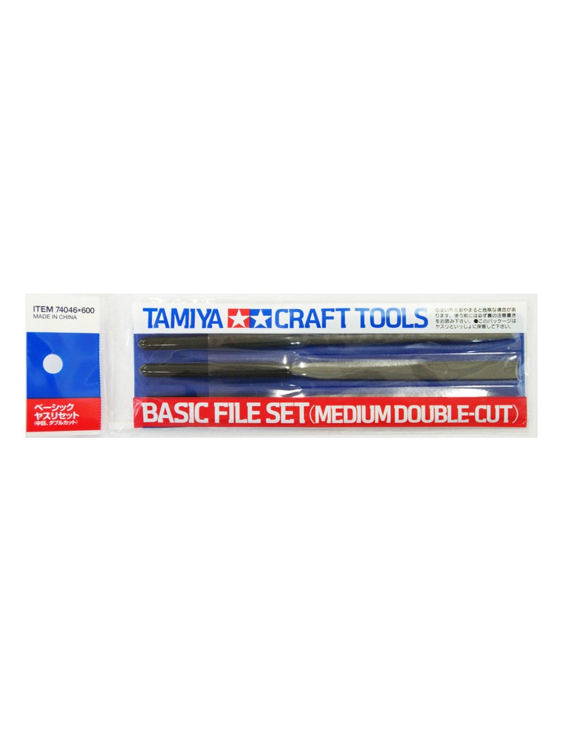 Tamiya - Basic File Set (Medium Double-cut) - 74046