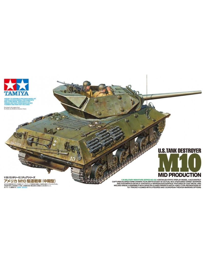 1/35 US M10 Mid Production Tank Destroyer w/3 Crew