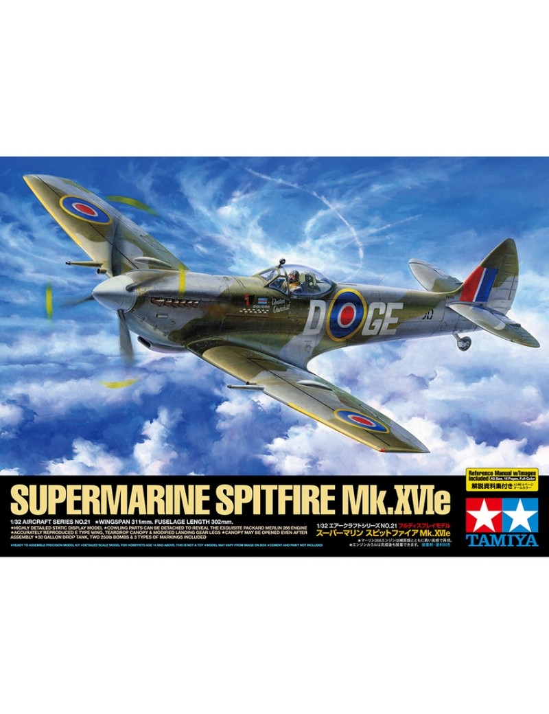 Tamiya - 1/32 Supermarine Spitfire Mk XVIe Aircraft - 60321