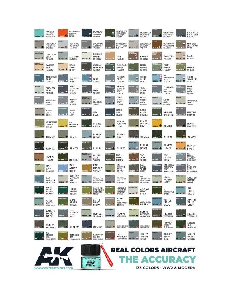 AK - Real Color Air - Japanese Colors - RC AIR JPN