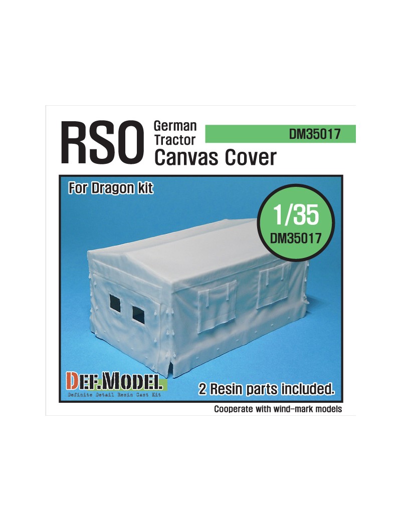 DEF - German RSO Tractor Canvas Cover (for Dragon 1/35) - 35017