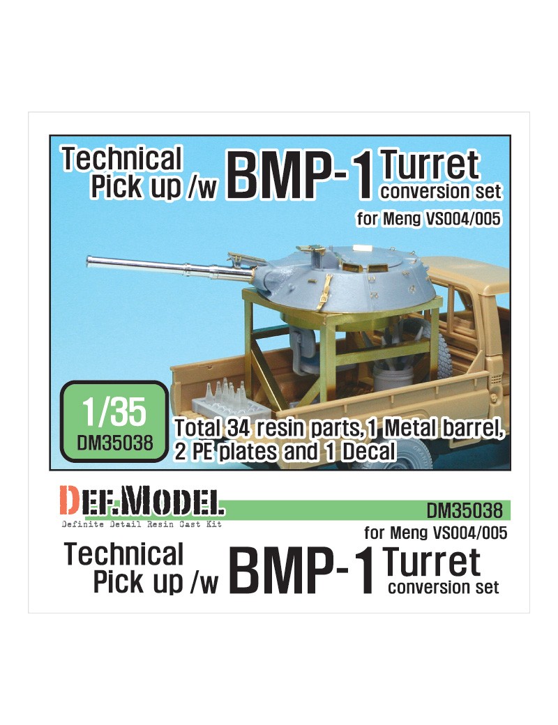 DEF - Pick up /w BMP-1 Turret conversion set(for 1/35 Meng VS004/005) - 35038