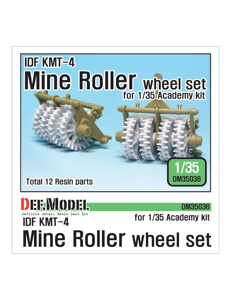 DEF - IDF KMT-4 Mine Roller Wheel set (for Academy 1/35) - 35036