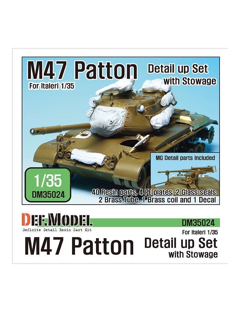 DEF - M47 Patton Detail up set- with stowage (for Italeri 1/35)  - 35024