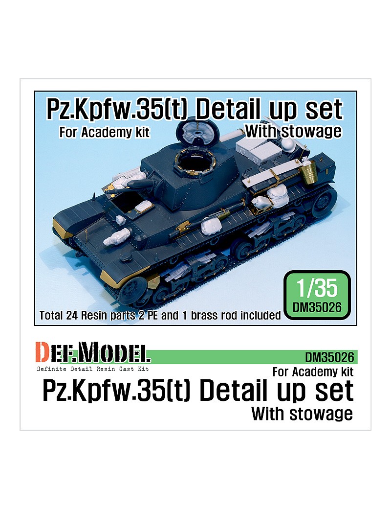 DEF - Pz.Kpfw. 35t Detail up set- with stowage (for Academy 1/35) - 35026