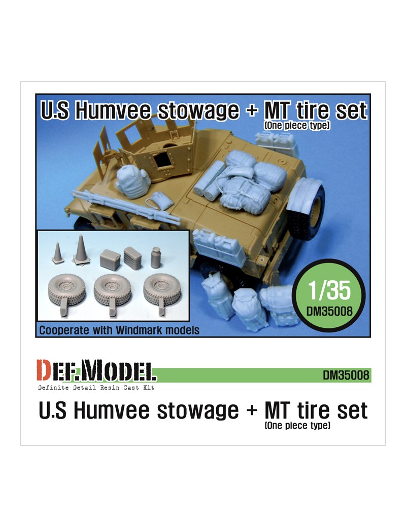 DEF - M1151 HMMWV Stowage & MT Tire Set (for Academy 1/35) - 35008