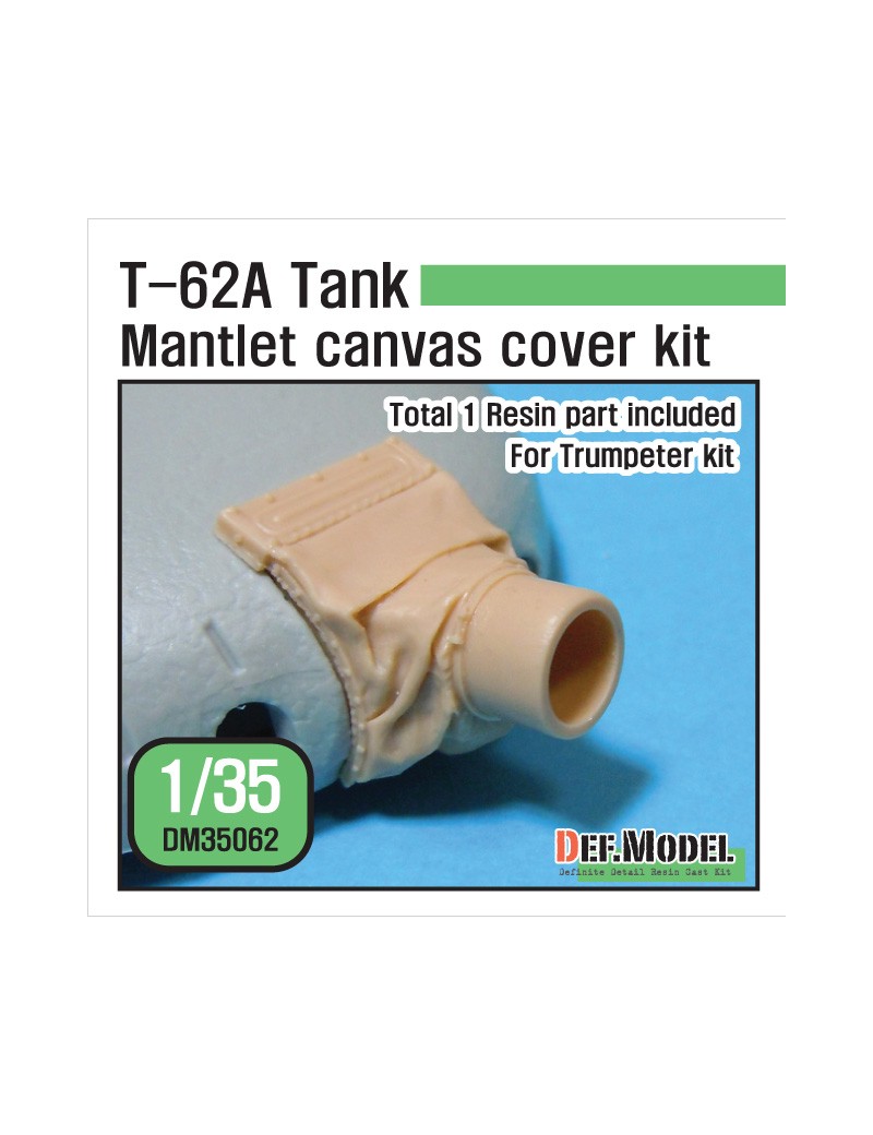 DEF - T-62A Tank Mantlet Canvas cover kit for Trumpeter T-62A kit - 35062