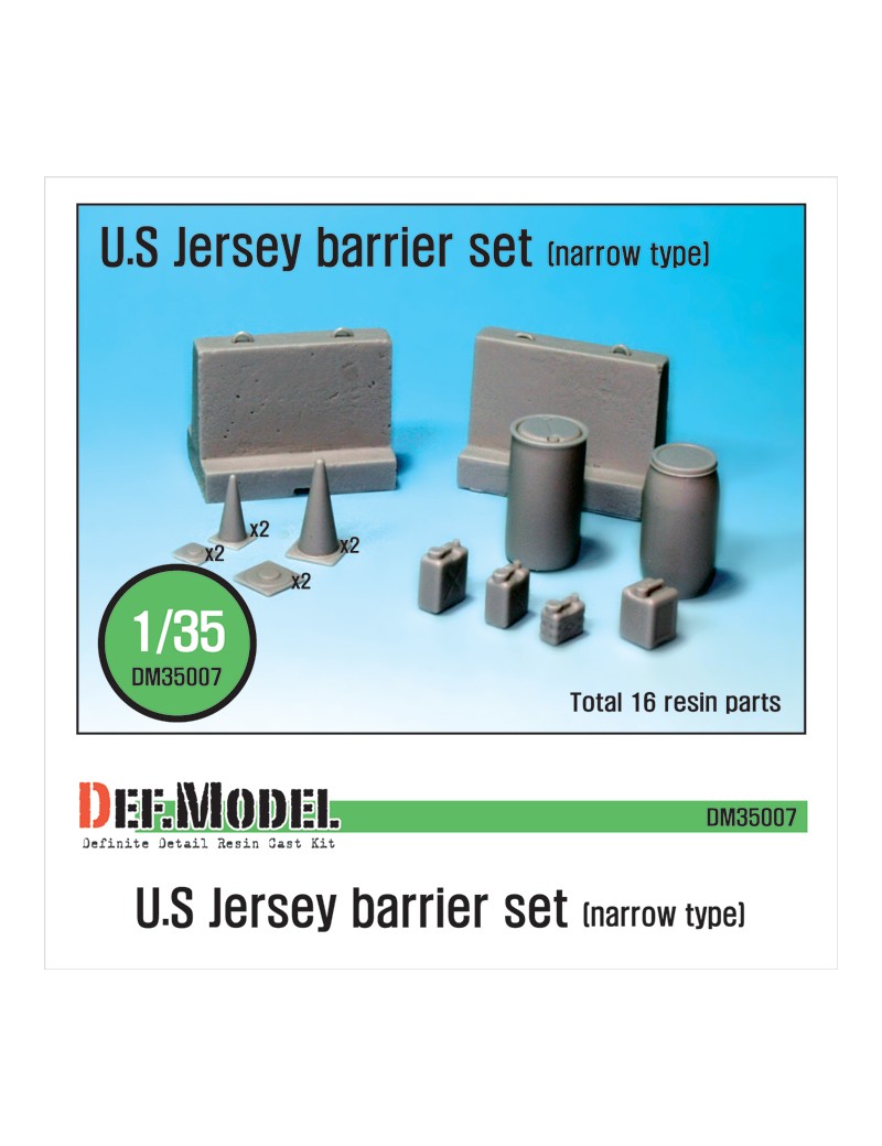 DEF -  US Jersey Barrier set (Narrow type) - 35007