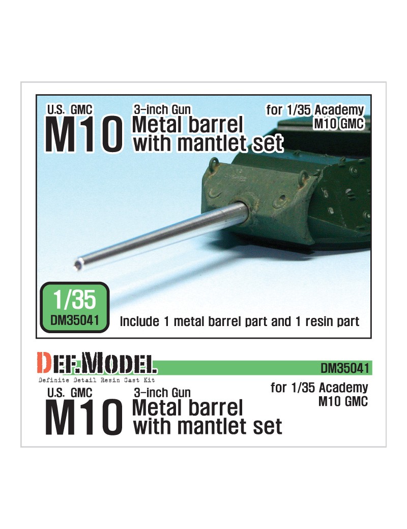 DEF -  U.S. M10 GMC Barrel and Mantlet Set - 35041