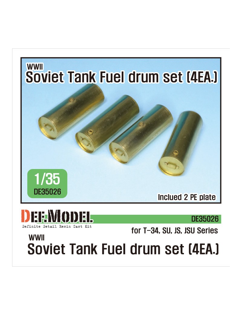 DEF - WWII Soviet Tank series Fuel drum set  - 35026