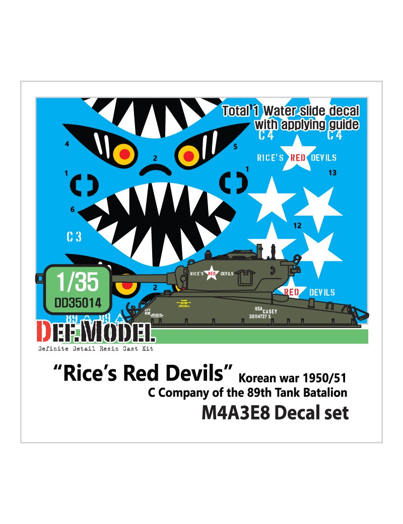 DEF - Rice's Red Devils decal set (Korean war 1950/51)  - 35014