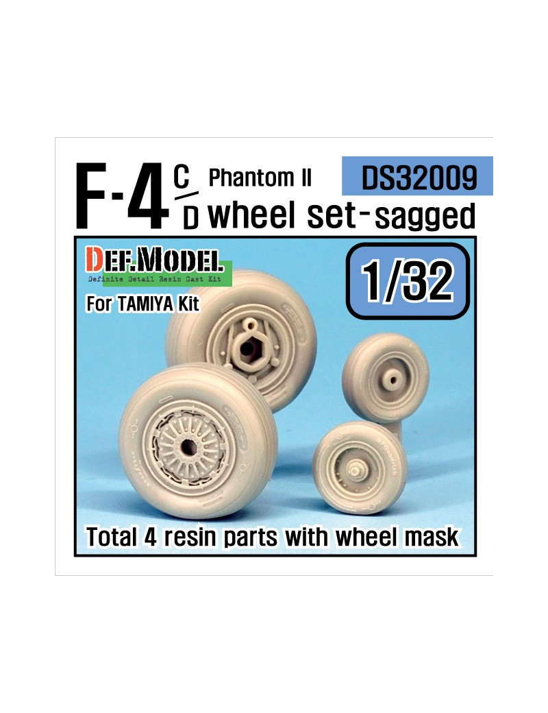 DEF Model -  F-4C/D Phantom II Wheel set (for TAMIYA 1/32) - 32009