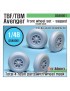 DEF Model -  TBM/TBF Avenger Front Wheel set (for Accurate/Academy 1/48) - 48001