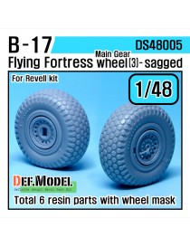 DEF Model -  B-17 Flying Fortress Wheel set 3 (for Revell 1/48) - 48005