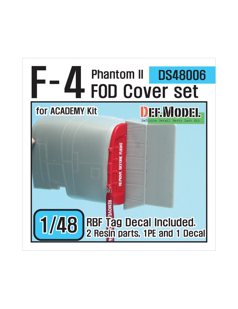 DEF Model -  F-4 Phantom II FOD Cover set (for Academy 1/48) - 48006