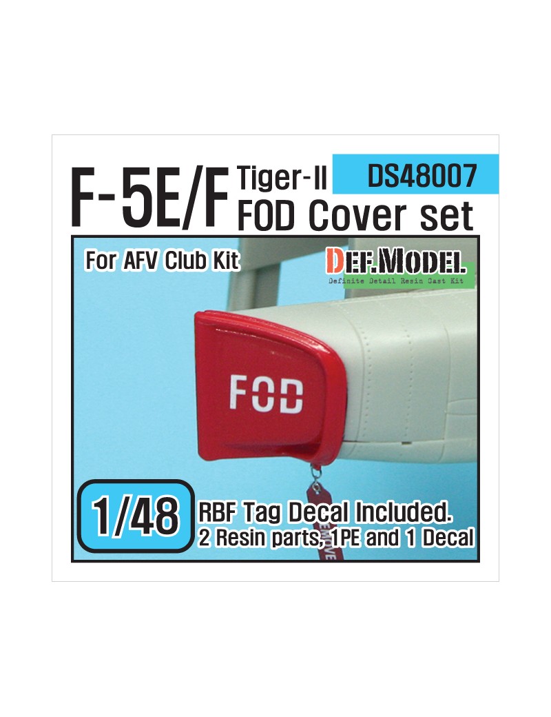 DEF Model -  F-5E/F Tiger-II FOD Cover set (for AFV Club 1/48) - 48007