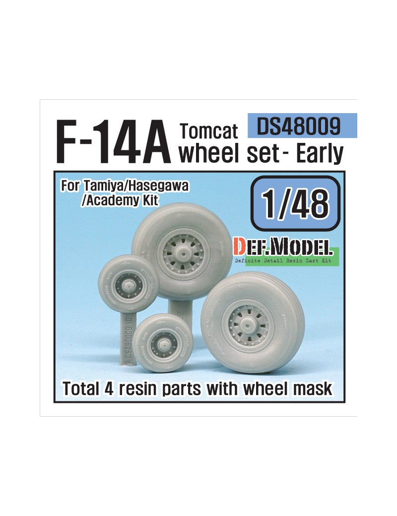 DEF Model -  F-14A Tomcat Wheel set-Early (for TAMIYA 1/48) - 48009