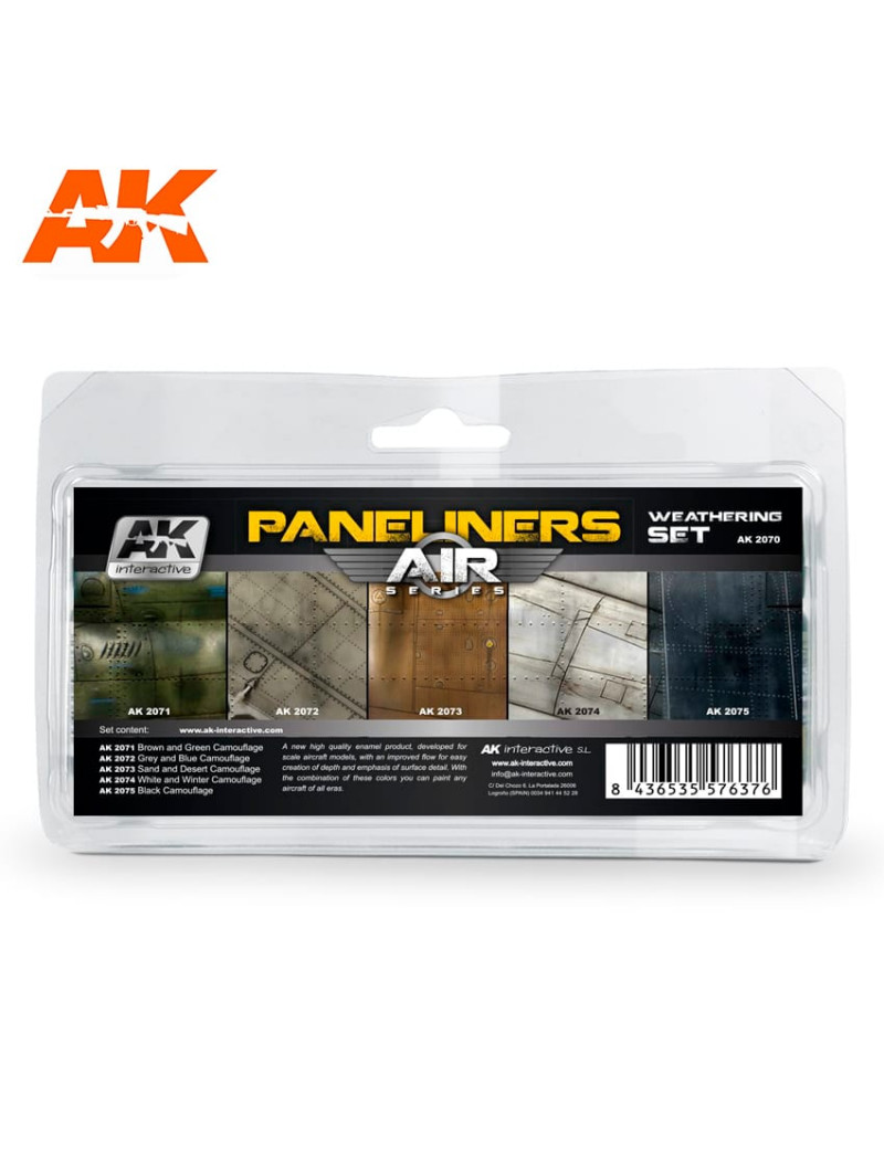 AK - Air Series: Paneliners Weathering Set - 2070