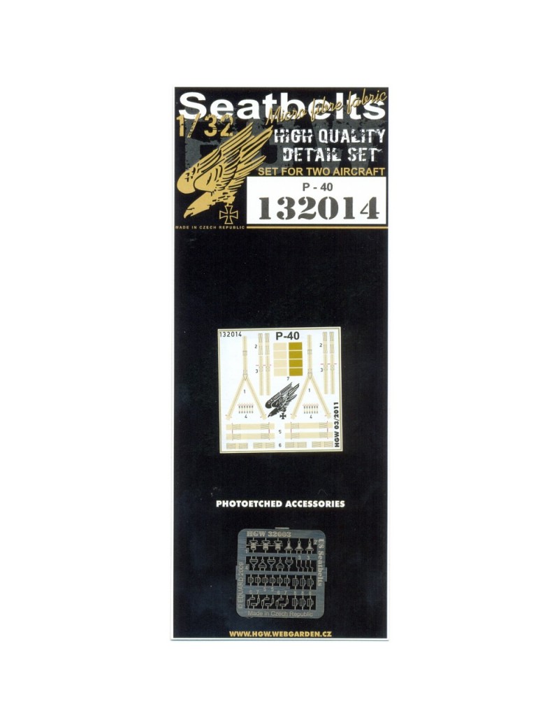 HGW - P-40 Kittyhawk - Seatbelts 1:32 - 132014