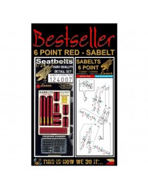 HGW - Sabelt 6 Point Red - Seatbelts - 124007