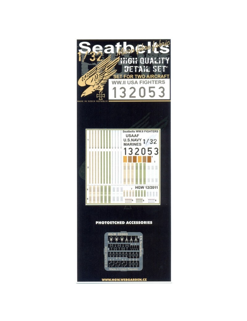 HGW - WWII US Fighters - Seatbelts  - 132053