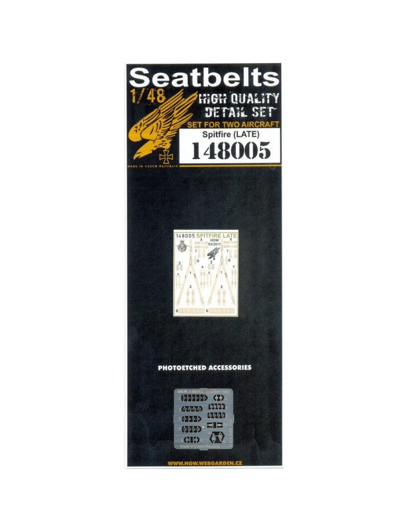 HGW - 1/48 Spitfire (Late) Seatbelts -148005