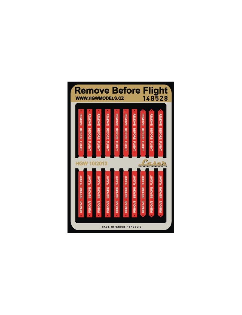 HGW - 1/48 Remove Before Flight Belts -148528