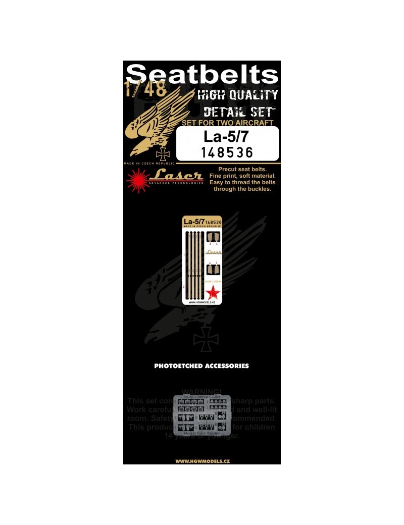 HGW - 1/48 Lavochkin La-5/7 Seatbelts - 148536