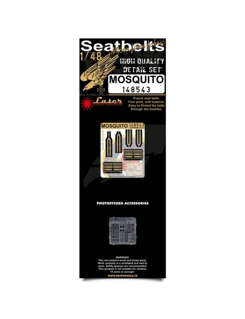 HGW - 1/48 Mosquito Seatbelts - 148543