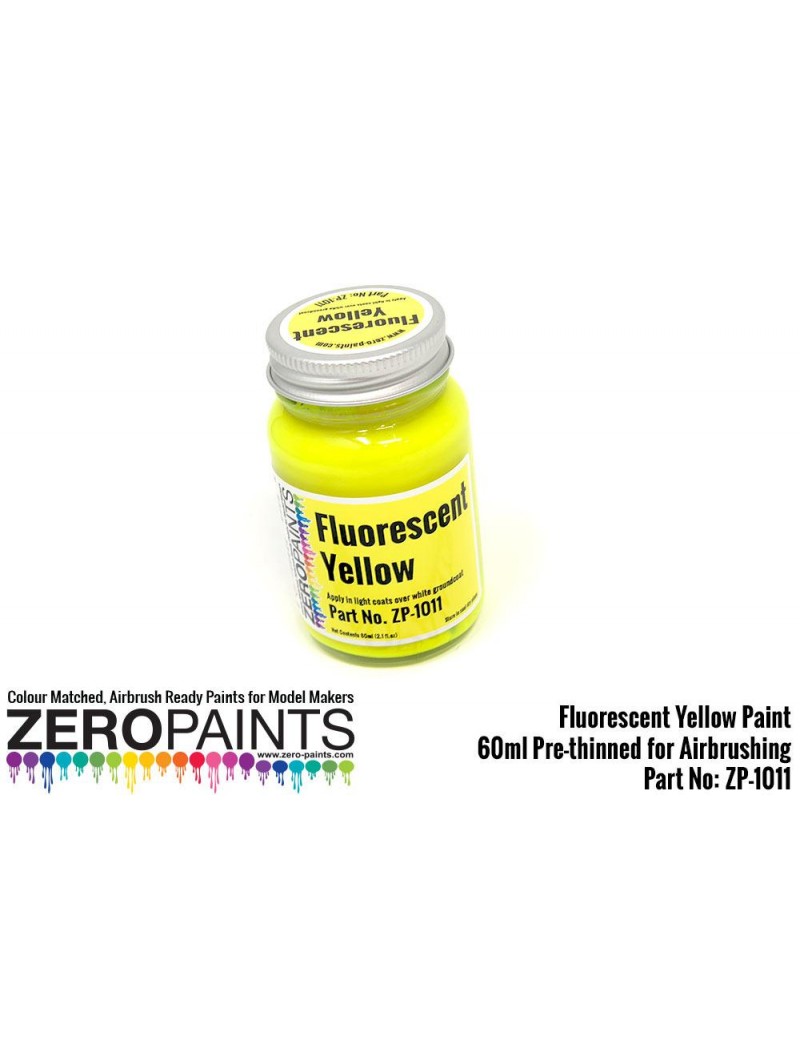 ZP - Fluorescent Yellow Paint 60ml  - 1011
