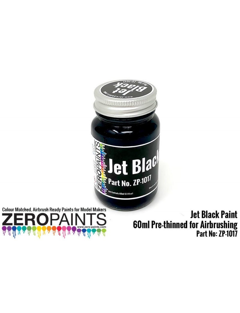 ZP - Jet Black (Solid) Paint 60ml  - 1017