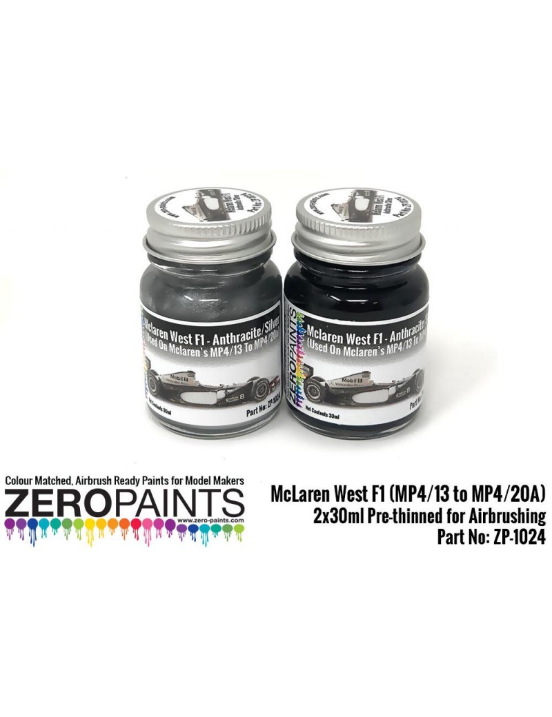ZP - McLaren West F1 (MP4/13 to MP4/20A) Paints 2x30ml - 1024
