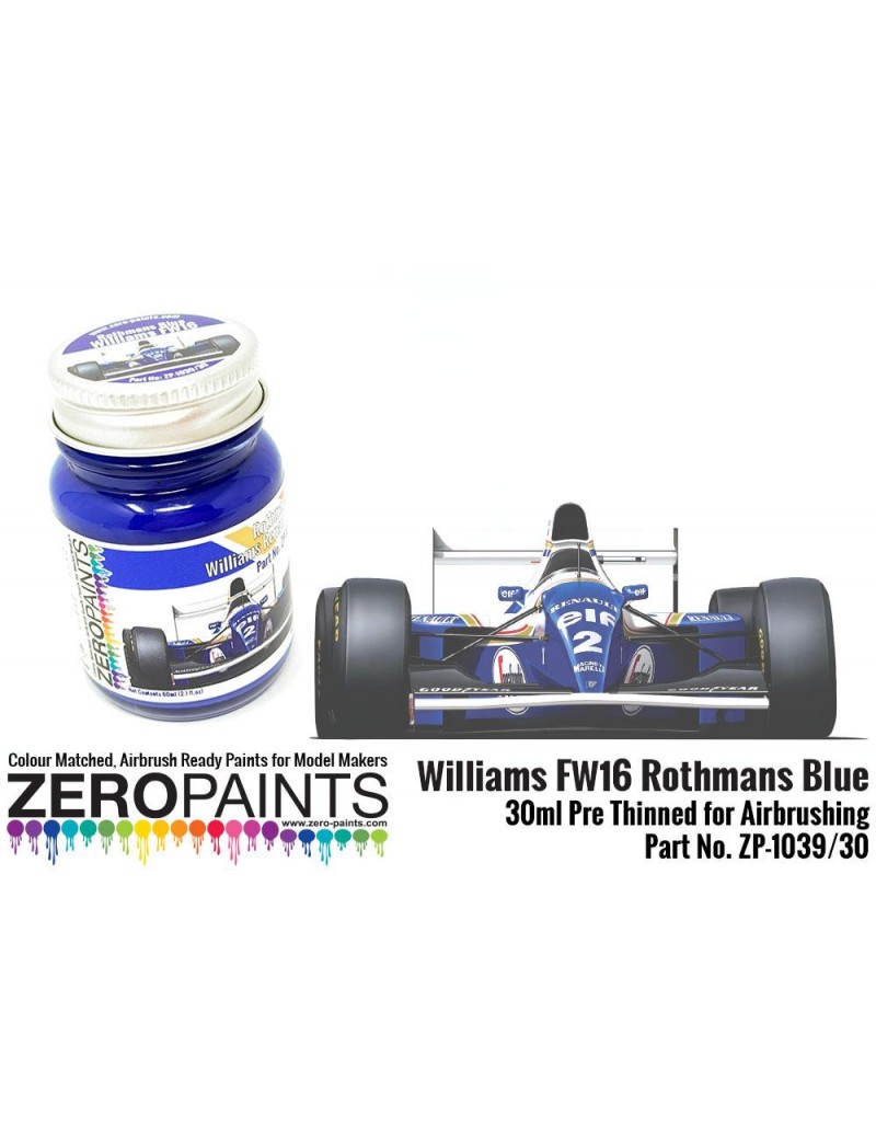 ZP - Williams FW16 Rothmans Blue Paint 30ml - 1039-30