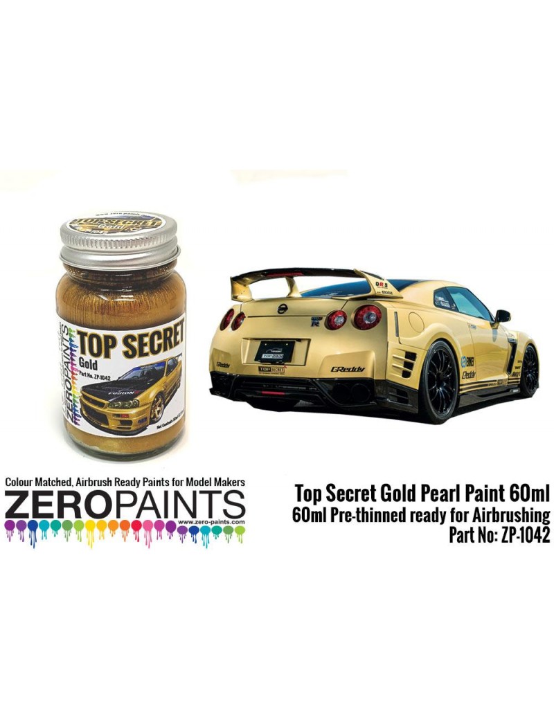 ZP - Top Secret Gold Pearl Paint 60ml  - 1042