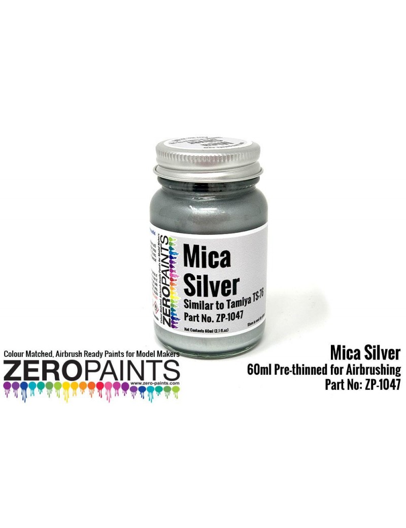 ZP - Mica Silver Paint (Similar to TS76) 60ml  - 1047