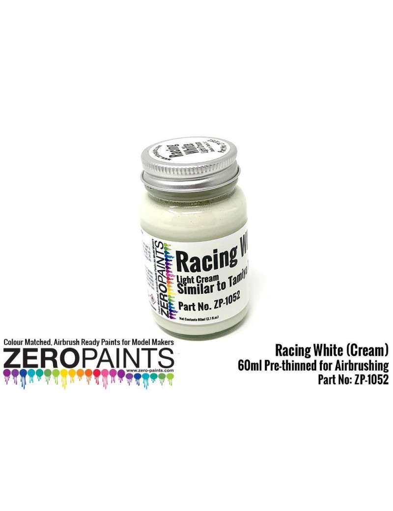 ZP - Racing White Paint (Light Cream) - Similar to TS7 60ml - 1052