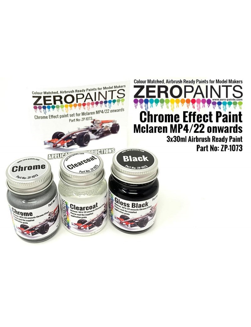 ZP - Chrome Effect Paint - Mclaren MP4/22 onwards 3x30ml  - 1073