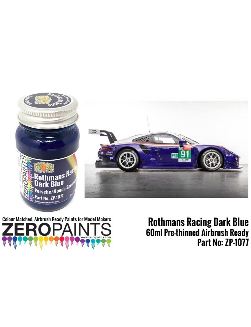 ZP - Rothmans Racing Dark Blue Porsche/Honda 60ml  - 1077