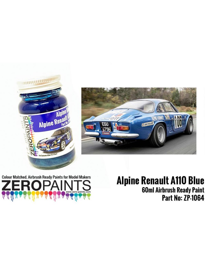 ZP - Alpine Renault Blue Paint A110 60ml  - 1064