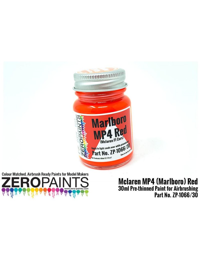 ZP - Mclaren MP4 (Marlboro) Red Paint 30ml  - 1066/30