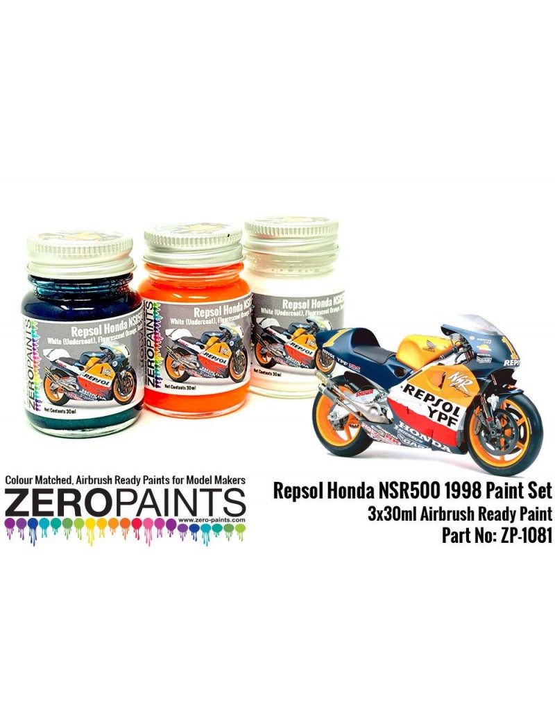 ZP - Repsol Honda NSR500 1998 Paint Set 3x30ml  - 1081