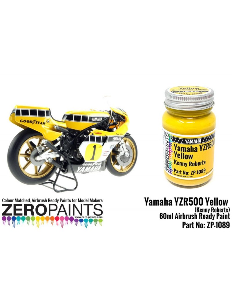 ZP - Yamaha YZR500 (Kenny Roberts) Yellow Paint 60ml  - 1089
