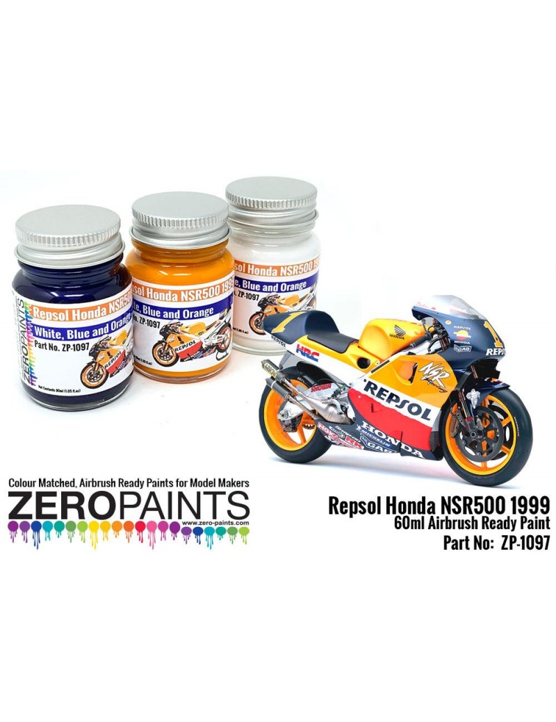 ZP - Repsol Honda NSR500 1999 Paint Set 3x30ml  - 1097