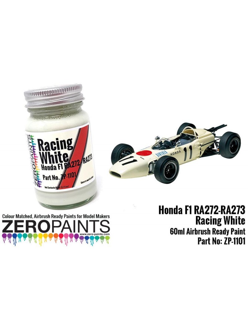 ZP - Honda RA272 - RA273 Racing White Paint 60ml  - 1101
