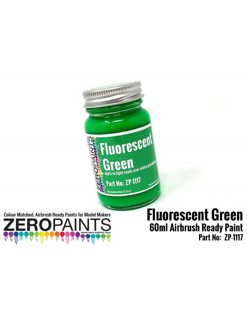 ZP - Fluorescent Green Paint 60ml  - 1117