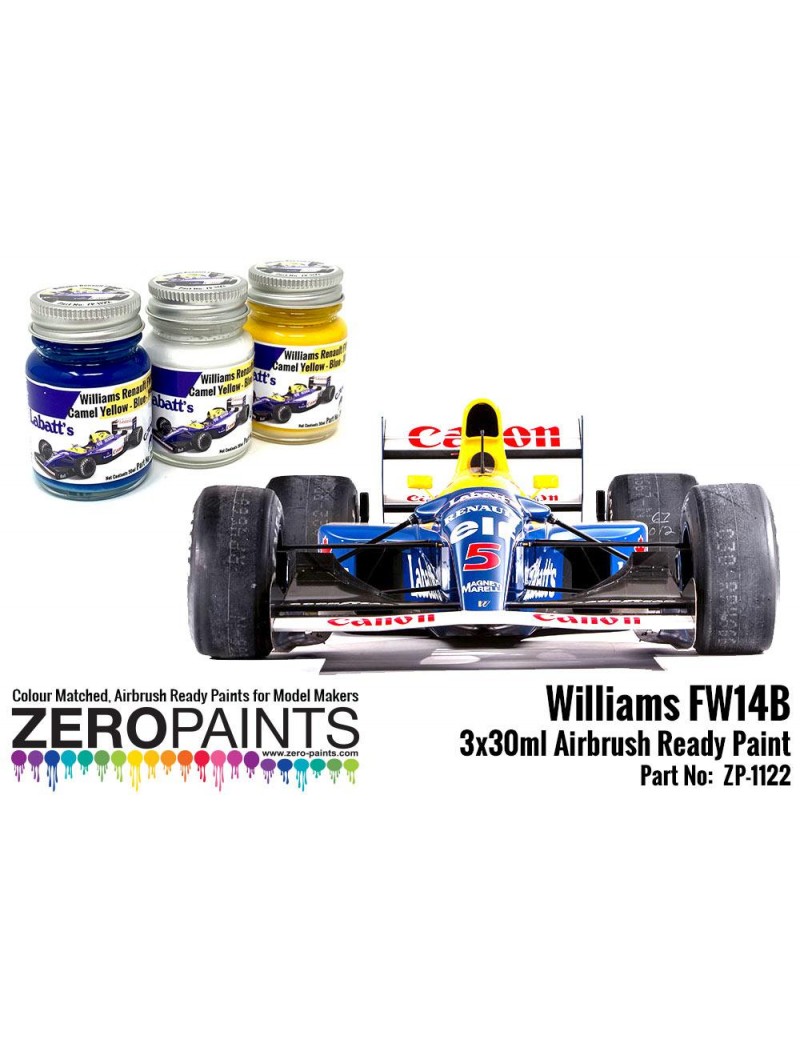 ZP - Williams FW14B Paint Set 3x30ml - 1122