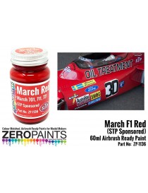 ZP - March F1 Red (STP Sponsored) Paint 60ml  - 1136