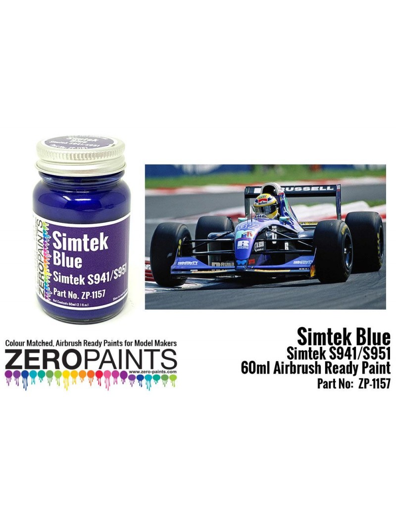 ZP - Simtek F1 Blue Paint 60ml  - 1157