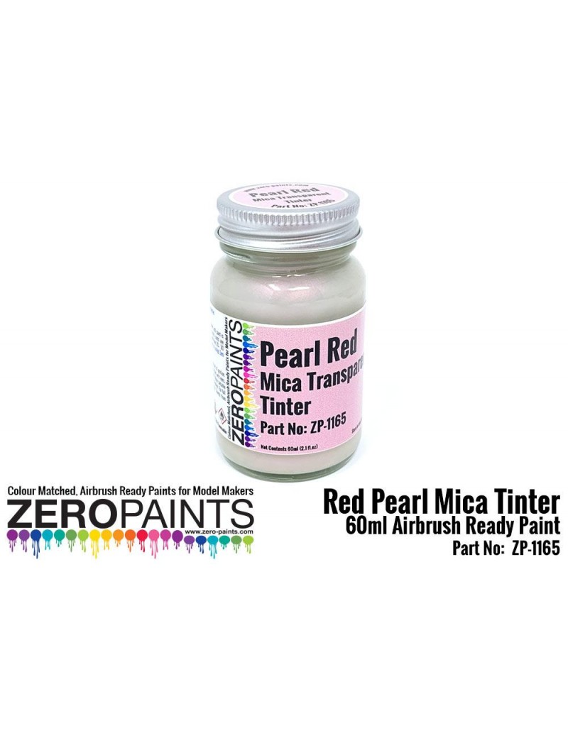 ZP - Pearl Red Mica Transparent Tinter Paint 60ml  - 1165