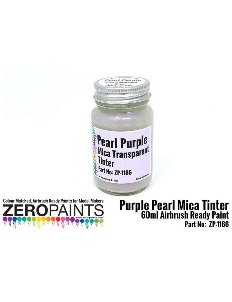 ZP - Pearl Purple Mica Transparent Tinter Paint 60ml  - 1166